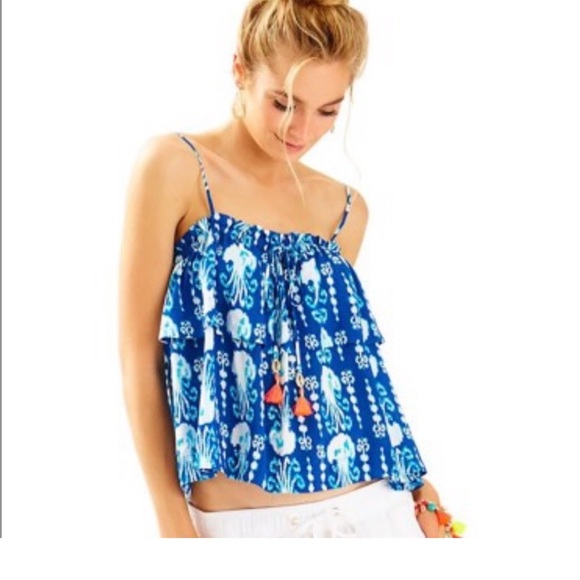 Lily Pullitzer Flowy Mays Top - Picture 1 of 6